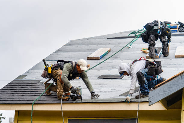 Professional Roofing technician working in Hesston, PA